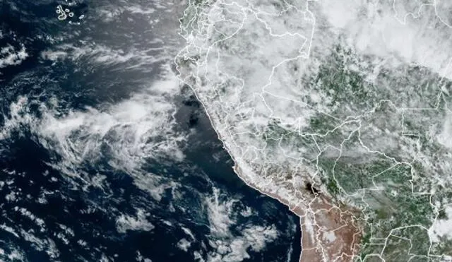 Imágenes satelitales captan la formación de Yaku. Foto: RAMMB - Video:RAMMB