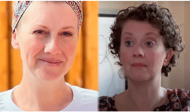 Kelly Pendry supo recién en 2021 que tenía un leiomiosarcoma uterino. Foto: composición LR / BBC News Mundo
