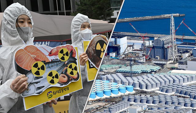 La decisión de verter las aguas de la planta de Fukushima ha generado debate en Japón. Foto: composición LR/ CNN/ AFP