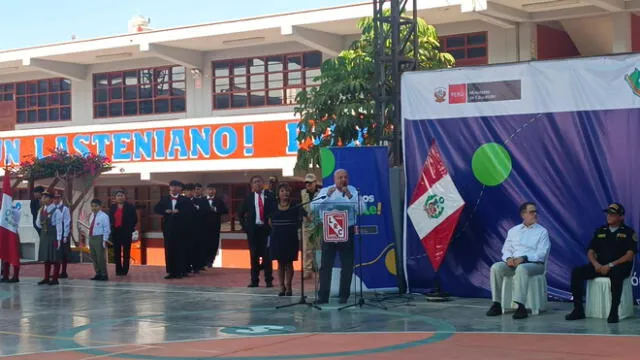 Ministro de Trabajo inaugura inicio de año escolar en Tacna. Foto: Liz Ferrer/URPI-LR.