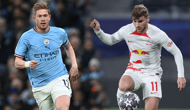 Kevin De Bruyne y Timo Werner intentarán ser figuras del partido. Foto: Composición LR/AFP