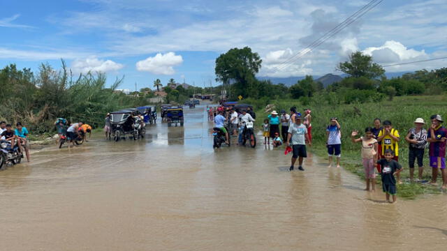 La población de Chongoyape resultó afectada por el desborde de la quebrada Juana Ríos. Foto: Rosa Quincho/ URPI/ La República