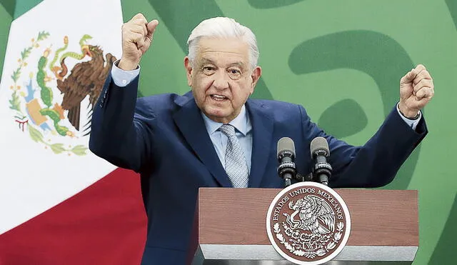 Duro. El presidente A. Manuel López Obrador lanza dura respuesta a senadores de Estados Unidos. Foto: EFE