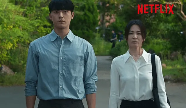 Song Hye Kyo, protagonista de "La gloria", junto a Lee Do Hyun en secuencia final del k-drama. Foto: composición LR/Netflix