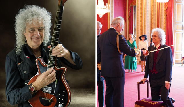 Brian May es nombrado como Caballero de Inglaterra este martes 14 de marzo. Foto: Composición LR/ Capturas de Instagram