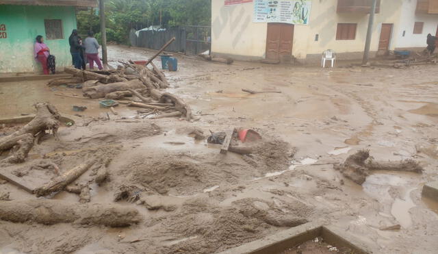 Río se desbordó y arrasó con viviendas y cultivos en el centro poblado La Granja. Foto: La República