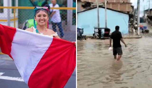 Milena Warthon hace un llamado a sus seguidores para sumar esfuerzos y ayudar a las familias que perdieron todo debido al ciclón Yaku. Foto: Composición LR/Instagram/Milena Warthon/Agencia andina