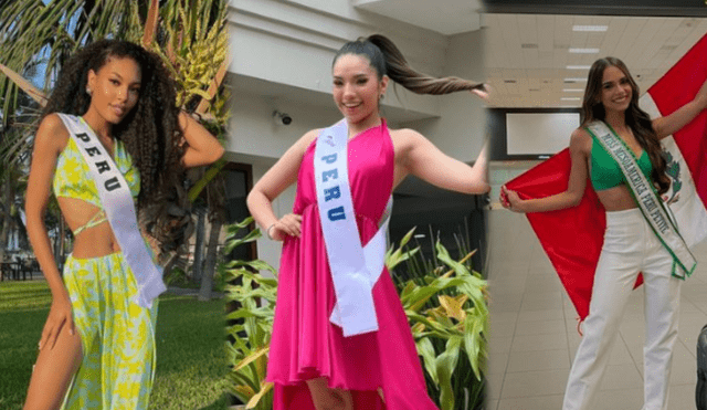 Perú listo para obtener la corona del Miss Mesoamérica. Foto: composición LR / Alondra Huarac, Maryori Moran y Maruxa Salcedo / Instagram