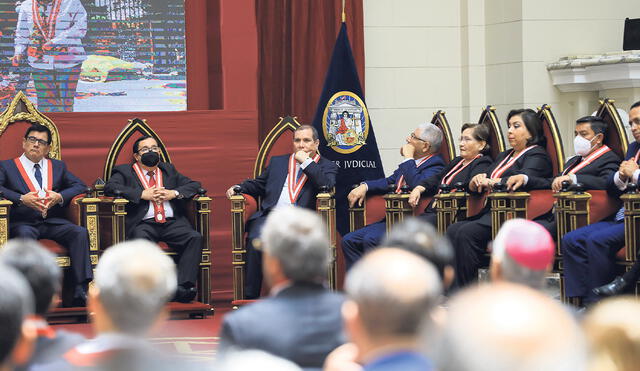 Decisiones. El presidente del Poder Judicial, Javier Areválo, no quería que la Corte Suprema emita un pronunciamiento cuestionando al Tribunal Constitucional. Foto: difusión