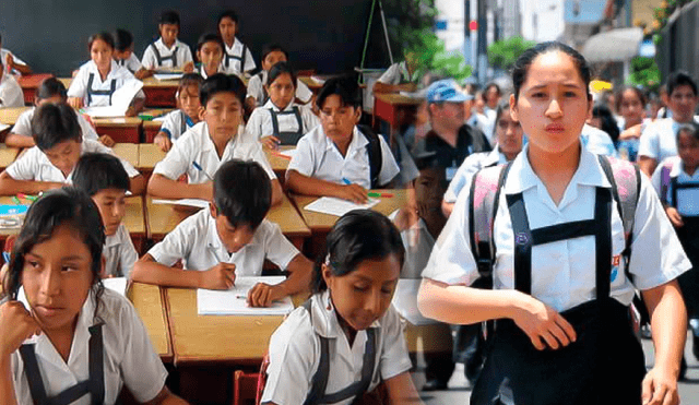 El uniforme escolar es el mismo en los colegios nacionales. Foto: composición LR/Andina/Gobierno Perú