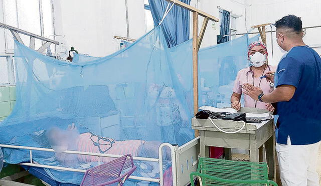 29 personas se encuentran hospitalizadas a consecuencia del dengue. Foto La República