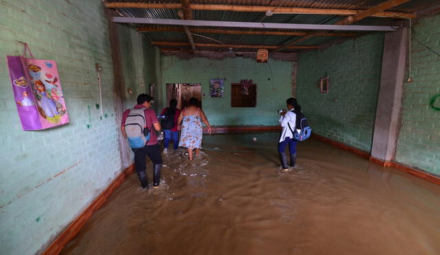 Familias resultaron damnificadas a consecuencia de las lluvias en Piura. Foto: Municipalidad de Piura