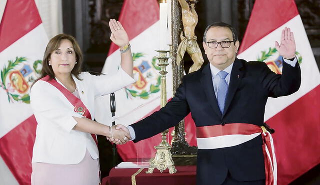 El dúo presidencial en el nombramiento de quien fue abogado de Boluarte Zegarra. Foto: Presidencia
