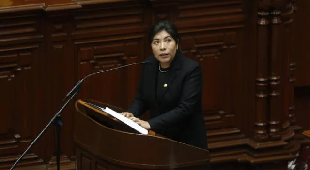 Este miércoles 22, el Pleno del Congreso debatirá acusación y suspensión de Betssy Chávez. Foto: La República
