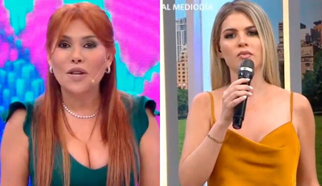 Magaly Medina suele criticar el desenvolvimiento de Brunella Horna en pantalla. Foto: captura ATV/América TV