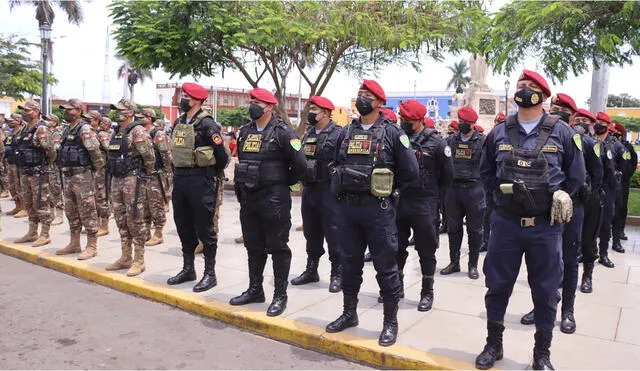 La policía trabajará en apoyo con las Fuerzas Armadas. Foto: Gobierno Regional La Libertad