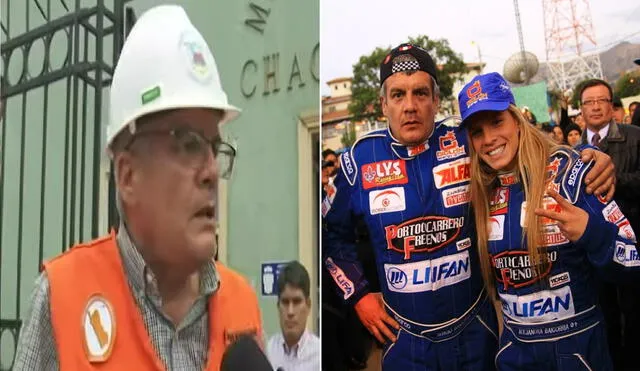 El papá de Alejandra Baigorria fue criticado por los vecinos de Chaclacayo. Foto: Composición LR/Captura de ATV/Magaly TV "La Firme"