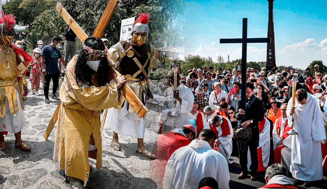 El vía crucis cuenta con 14 estaciones. Foto: composición LR