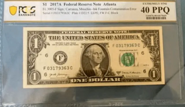 Billetes de dólares de colección: conoce aquí lo que debes hacer si tienes un dólar valorizado en más de 100.000 dólares. Foto: eBay