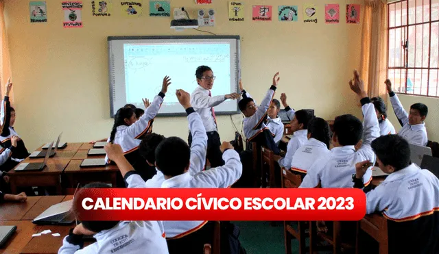 Calendario Cívico Escolar 2023. Foto: composición LR/Andina
