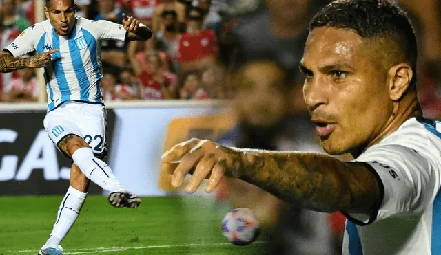 Paolo Guerrero afronta su primera experiencia en el fútbol argentino. Foto: composición LR/Twitter/Racingmaniacos/ESPN