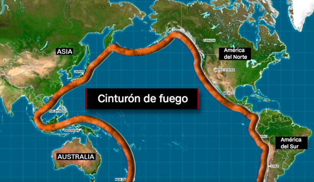 En el Cinturón de fuego del Pacífico ocurre el 90%  de actividad sísmica del planeta. Foto: Unidiversidad