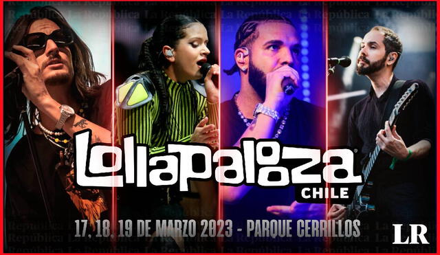 Rosalía y Drake son algunos de los artistas que se presentarán en el Lollapalooza Chile. Foto: composición LR/ Billboard/ Los Angeles Time/ Prensa esac/ Seat Geek