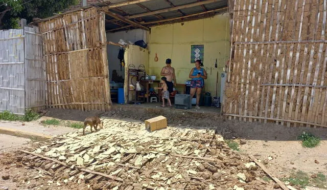 Varias viviendas de las provincias de Tumbes y Zarumilla sufrieron daños por el sismo. Foto: La República