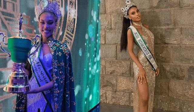 Maryori Morán trae la corona del Miss Mesoamérica al Perú por primera vez.  Foto: Composición LR / Mayori Moran / Instagram