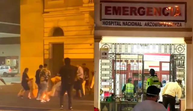 La joven fue trasladada de emergencia al Hospital Arzobispo Loayza. Foto: video América