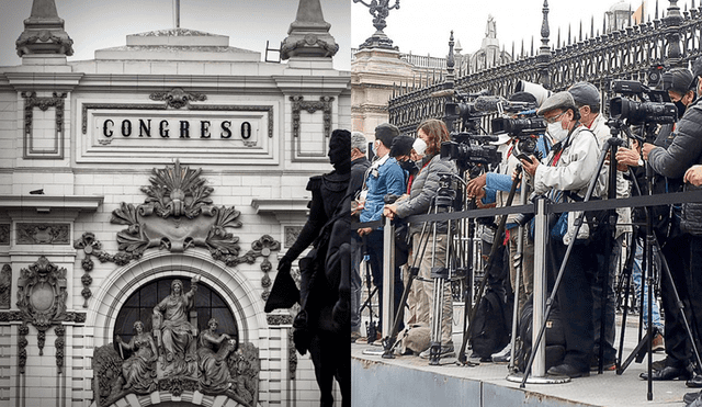 Asociación Nacional de Periodistas rechaza propuestas del Congreso contra la libertad de expresión. Foto: composición LR/Congreso