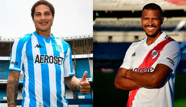 Guerrero y Rondón llegaron al fútbol argentino este 2023. Foto: composición/Racing/River
