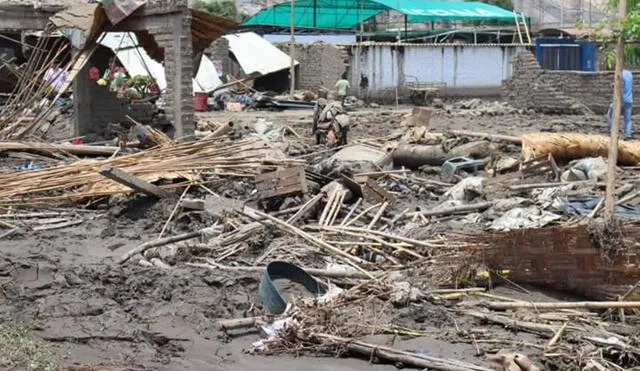 Uno de los huaicos que azotó la región de Áncash dejó 450 dañadas. Foto: Andina