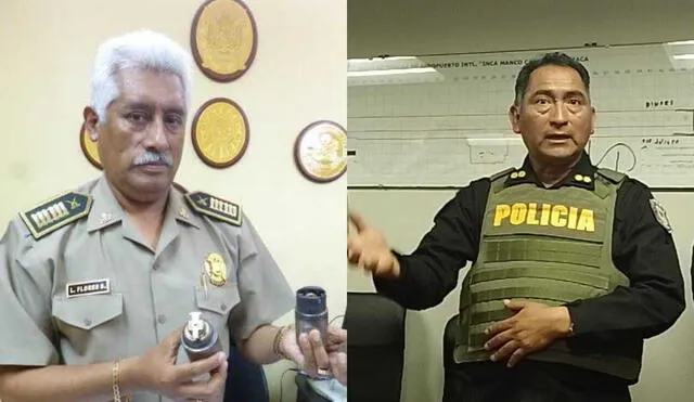 Los generales PNP  David Villanueva Yana y Luis Flores Solis son investigados por el presunto delito de homicidio calificado. Foto: composición LR