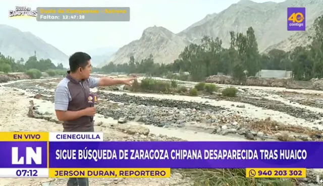 Cieneguilla: reportan cuerpo de varón flotando en el río Lurín. Video: Latina Noticias