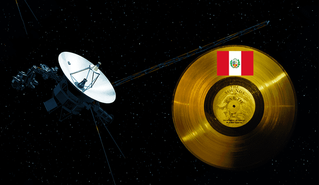 Las sonda Voyager llevan cada una un disco de oro con piezas musicales. Foto: composición LR / NASA