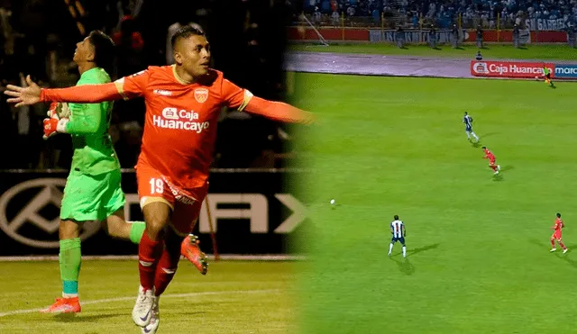 Pablo Míguez también tuvo responsabilidad en el gol que recibió Alianza Lima junto con Franco Saravia. Foto: Composición LR / Sport Huancayo / captura de Liga 1 MAX