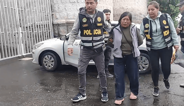 Mujer fue detenida en la provincia de Castilla-Arequipa. Foto: captura de La República