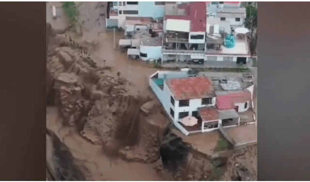 Vivienda de Punta Hermosa está a punto de colapsar tras resistir huaicos en 2017 y 2023. Foto: difusión/Video: Canal N