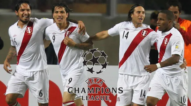 Claudio Pizarro, Paolo Guerrero, Jefferson Farfán y Juan Vargas jugaron la Champions League en la década pasada. Foto: composición EFE/GLR