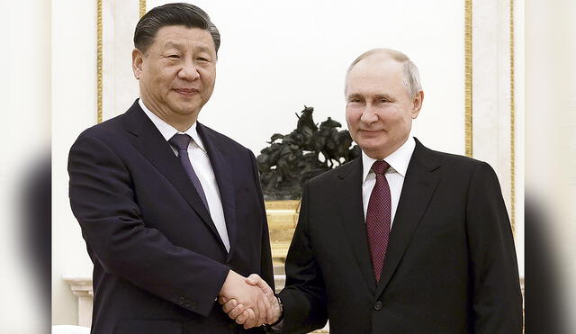 Cumbre en el Kremlin. Xi Jinping se ha convertido en el principal aliado de Vladímir Putin. Foto: EFE