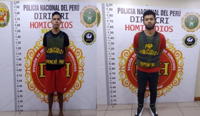 Los detenidos fueron identificados como Luibert Jesús Márquez Molina (19) y Darwin José Davalillo (30). Foto: Óscar Chumpitaz