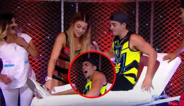 Ducelia Echevarría le depila la pierna a su expareja en vivo y este grita de dolor. Foto: composición LR/capturas de América TV - Video: América TV