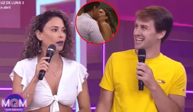 Adriana Quevedo resalta que no dejaría de actuar por escenas de besos. Foto: composición LR/América TV - Video: América TV