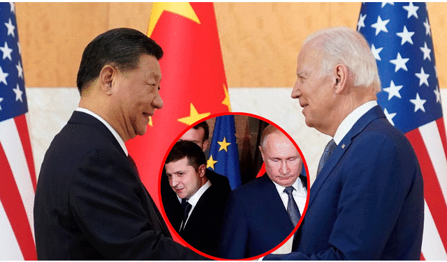 EE.UU. no considera a China como un mediador “razonablemente imparcial, de ninguna manera” entre Rusia y Ucrania. Foto: composición LR / El País / AP News