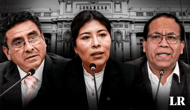 Betssy Chávez, Willy Huerta y Roberto Sánchez son acusados de ser coautores del golpe de Estado de Pedro Castillo. Foto: Congreso/PCM/composición de Jazmín Ceras LR/Video: LR+