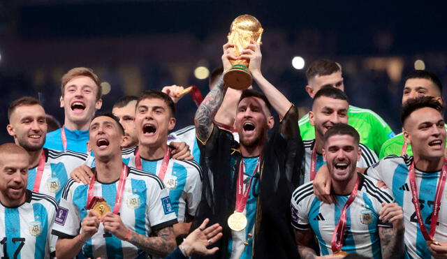 La selección argentina jugará un partido oficial tras conseguir la Copa del Mundo. Foto: EFE