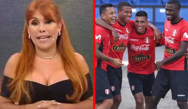 Magaly Medina habló sobre el accionar de los seleccionados antes del sonado ampay. Foto: captura ATV/FPF