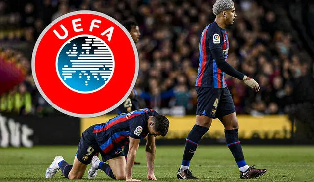 UEFA podría sancionar al FC Barcelona por el caso Negreira. Foto: composición LR/AFP