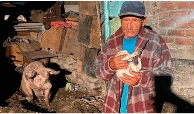 El ciudadano de tercera edad perdió todas sus pertenencias tras paso de huaicos. Foto: La República